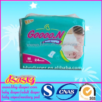 Super-Absorbent & Good Quality Baby Diaper with Green Core