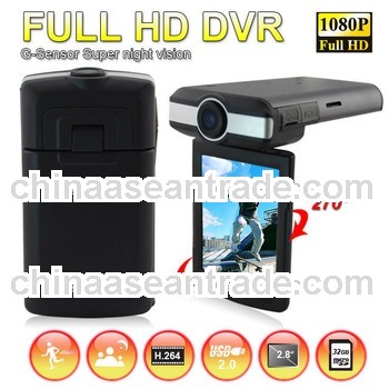 Super night vision 1920*1080 Full HD 2.8 Inches LED 120 Degree Wide Angle Lens Car video driving DVR