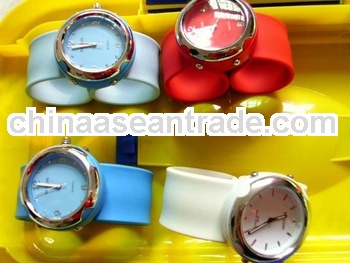 Super waterproof silicone slap watch ODM are accepted