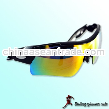TR90 sports glasses kit interchangeable lens in black frame ZF-ST021