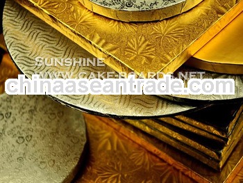 The Gold and silver cake Boards/Drums