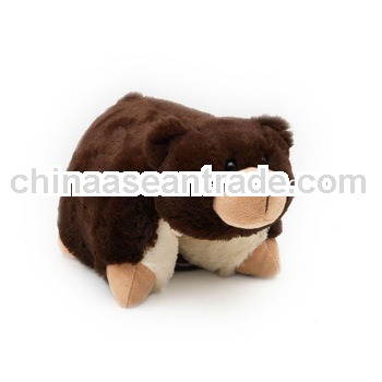 The new foldable Novelty Travel Pillow Friend brown bear