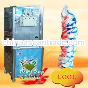 Three flavors soft ice cream machine,best choice summer ice cream tool