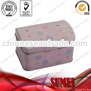 Tin saving box with lock