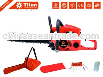 Titan 62cc gasoline Chain Saw 3.5hp 20" Bar with CE certification