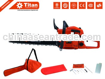 Titan steel gasoline chain saw 5200 with CE, MD certifications air powered chain saw
