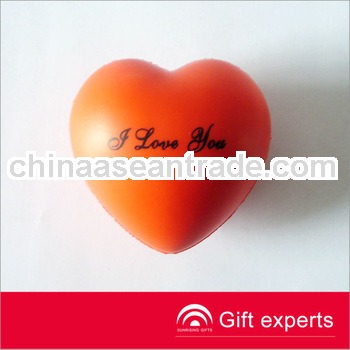 Top Quality Customized Red PU Heart Stress Ball