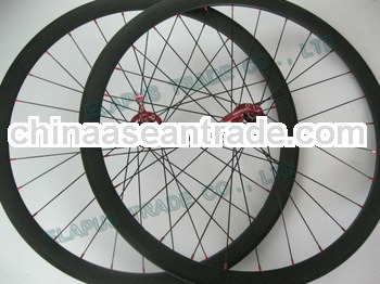 Top quality, newest 38mm clincher full carbon cyclocross wheels