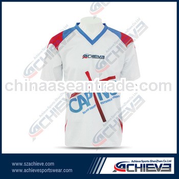 Top thailand quality away blue Ronaldo grade original football jersey