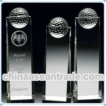 Tower Crystal Golf Ball Award Trophy for Sports Team Souvenirs