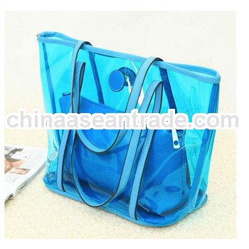 Transparent pvc shoe bag for ladies