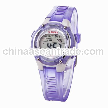 Transparent strap Rubber Jelly latest girls watches 2013