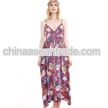 Tropical Phenomenon Sling Dress Crimson