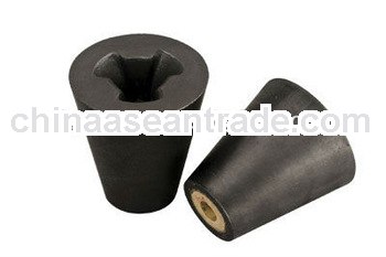 Tundish metering nozzle zirconia insert with alumina carbon block