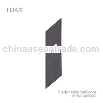 Tungsten carbide double edge rubber cutting blade