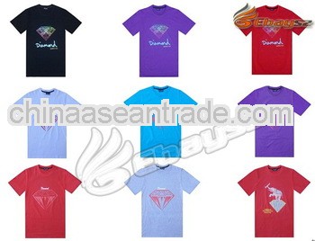 Twill embroidery wholesale plain t-shirts