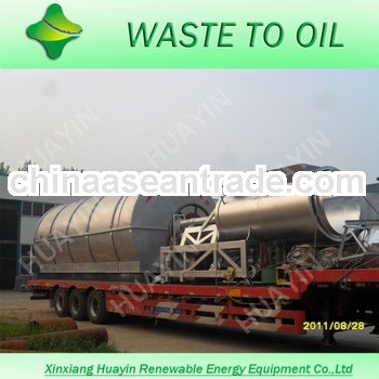 Tyre To Diesel Oil Reuse System, Waste Tires Pyrolysis Unit With Q345R Steel Plate Reactor