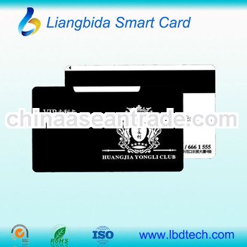 UHF pvc business card with custom print and Magnetic strip