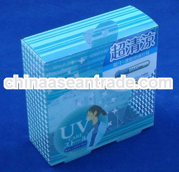 UV visage block cream plastic PVC box