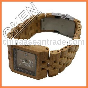 Unisex bamboo and wood watch with custom boxes