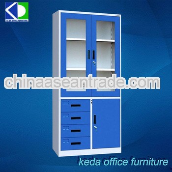 Up Siding Glass Door Steel Cabinet Steel Office File Cabinet