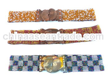 Vintage handmade custom beaded western belts