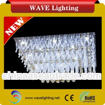 WLC-36 crystal with remote control modern fluorescent pendant led lighting