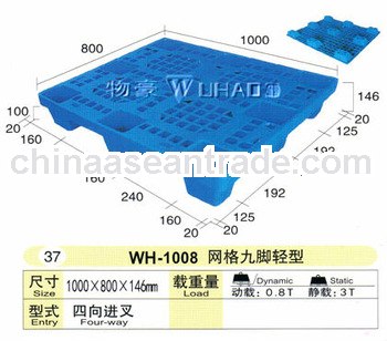 Warehouse plastic pallet