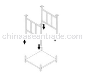 Warehouse removable racks for storage