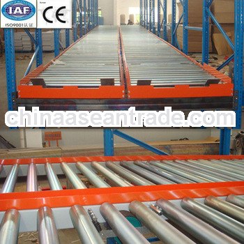 Warehouse roller rack system