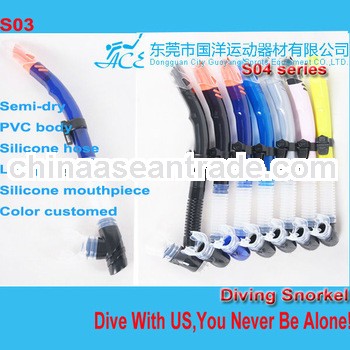 Water sports diving snorkel, China professional spearfishing snorkel set