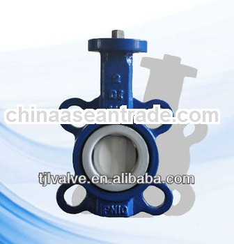 Wear-resistant Rubber Seat Wafer Mode Butterfly Valve