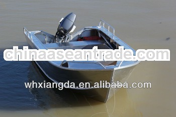 Welded aluminum boat for fishing with wholesale price