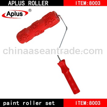 Western Sun flower pattern rubber paint roller