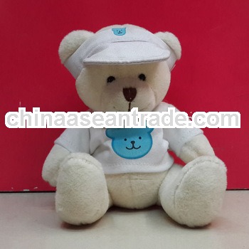 White Bear White T-shirt Love Plush Toy Animal