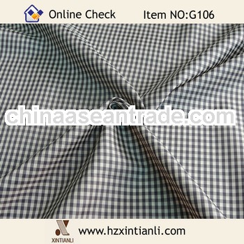 White and Black Checks Shirting Fabric Manufacturer