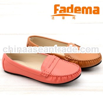 Wholesale OEM autumn quality pu flat casual zapatos