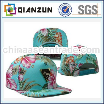 Wholesale Snapback Cap ,Hot Sell Camp Trucker cap,Flat Brim Floral Snapback Hats/Caps
