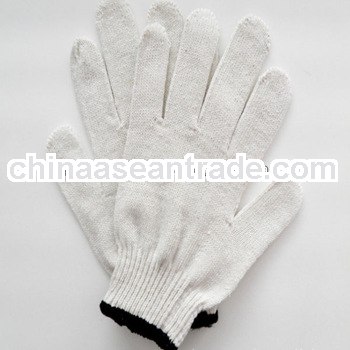 Wholesale bleach white cheap winter knit gloves