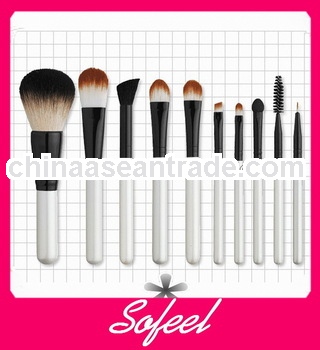 Wholesale custom color 10pcs makeup brushes set