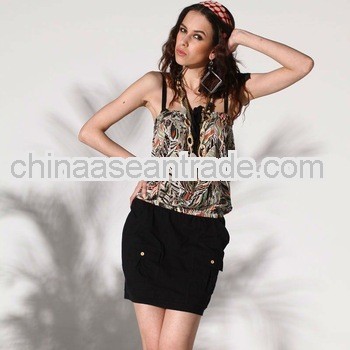 Wild Jungle Fashion Dress Black/Beige