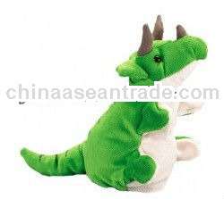 Wildlife Artists Plush Triceratops Dinosaur Hand Puppet