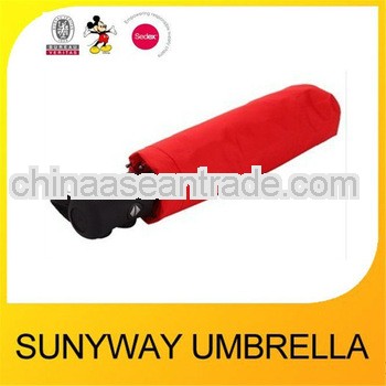 Windproof Red Automatic Pocket Umbrella