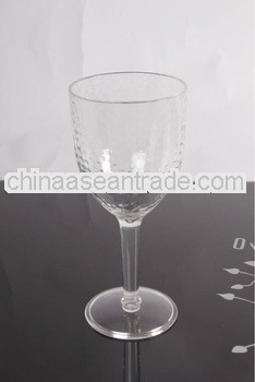 Wine Cup in transparent hammer 4pcs a set