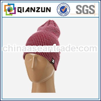 Winter Women Rabbit fur Warm Fashion Beanies Gangnam Style Knit Ski Hat cap Red