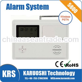 Wireless auto dial intrusion alarm system with PSTN