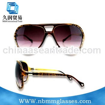 Women Aviator Brown Leopard Sunglasses 2014