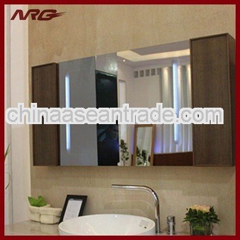 Wooden bathroom mirror cabinet