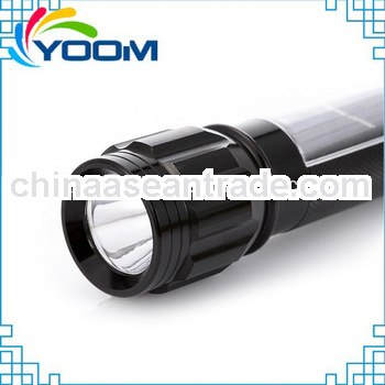 YMC-T101A Solar rechargeable led flashing light led torch light