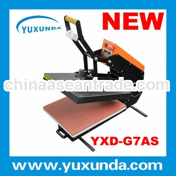 YXD-G7AS 38*38cm Auto open heat transfer machine for t-shirt printing with slide out press bed